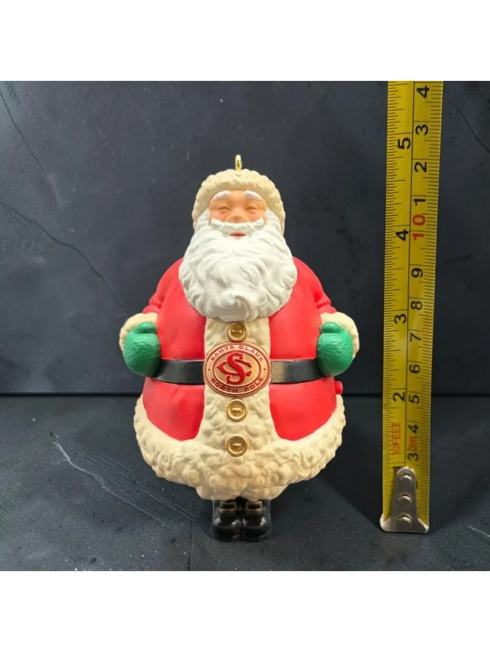 Vintage Santa Claus North Pole Electronic Christmas (NEEDS New Battery) 4.5”